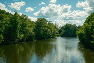 The Ramapo River in Oakland, New Jersey