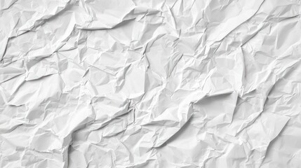 Fototapeta premium Soft white crumpled paper with a textured surface, ideal for diverse backgrounds