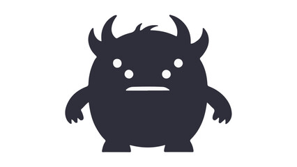 cartoon monster shape vector illustration