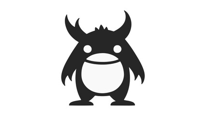 weird monster shape vector illustration