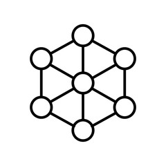 A diagram illustrating a network structure with interconnected nodes.