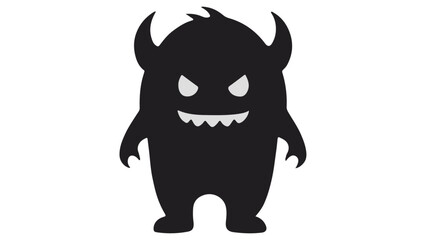 black shape devil cartoon