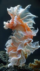 A Delicate and Frilly Sea Creature in its Natural Habitat