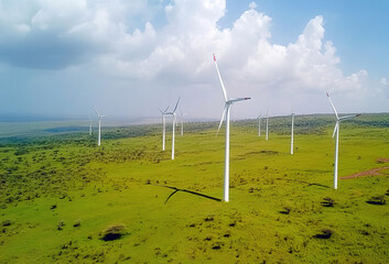 wind turbine in the field