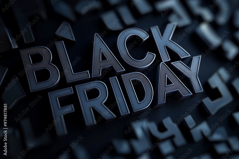 Poster black and white image of the word 