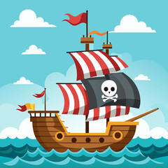 ship in the sea