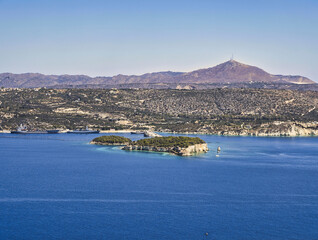 islet in Souda Bay on the northwest coast of Crete