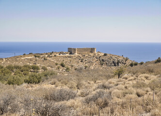 Ottoman Fortress in Koules seen from a long distance