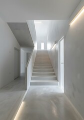 Modern Concrete Staircase Interior Design