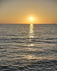 Obraz premium Sunset over mediterranean sea