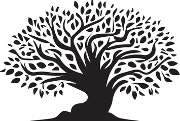 A victor silhouette Tree of a white background 42.eps
