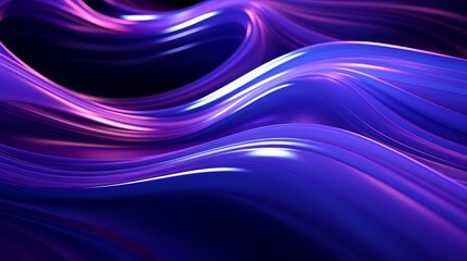 Neon Tech Waves Abstract Light Flow