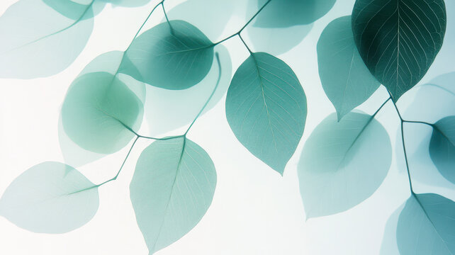 watercolor leaf bouquet background