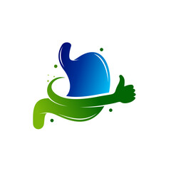 good stomach logo vector icon illustration design