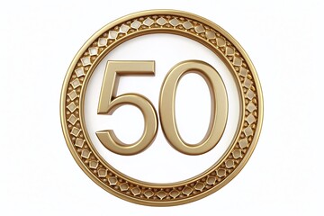 A stylized numerological symbol with a circular frame and bold font, often used to represent a milestone or