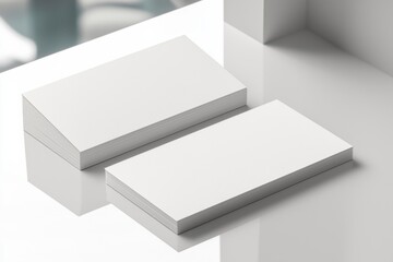 Naklejka premium Business Card Mockup on Isolated Background created with Generative AI