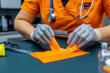 Early intervention for scar prevention visualized in a medical guide, highlighting the importance of starting treatments like silicone sheets or pressure dressings right after surgery