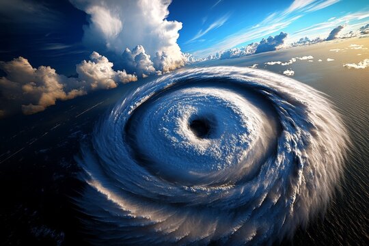 Florida Hurricanes illustrated in a weather-themed infographic, showcasing the hurricane season and tips for staying safe