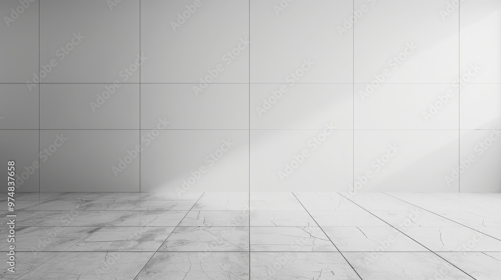 Aufkleber wall and flooring on minimal empty space in high resolution.