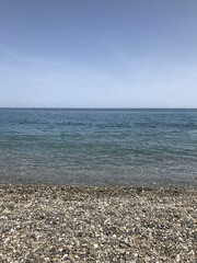 Beautiful sea and sunny day in Ouadlaou, Morocco