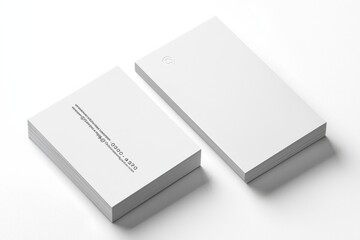 Business Card Mockup on Isolated Background created with Generative AI