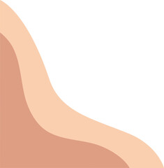 Abtract aesthetic corner blob element decoration