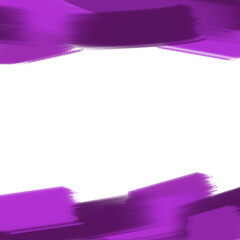 Modern purple brush design element transparent background, frame brush design template