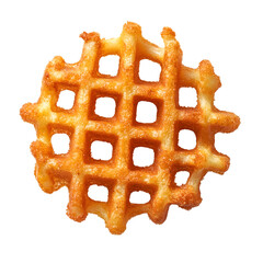 Fried Wafer Potato isolated on transparent background Generative Ai.

