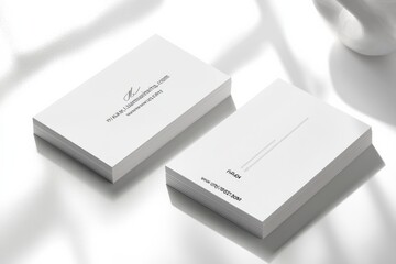 Business Card Mockup on Isolated Background created with Generative AI