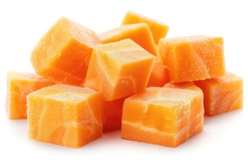 A pile of stacked sugar cubes on top of each other, ideal for use in food and confectionery photography or as a prop for baking and cooking illustrations