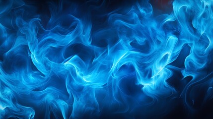 Fototapeta premium A captivating swirl of blue smoke, creating a mystical and surreal atmosphere, perfect for artistic and design projects.