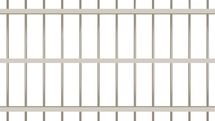 Prison Cell Bars Illustration - Classic Law Enforcement Design