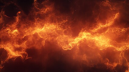 Dynamic and vivid flame illustration with swirling fire patterns, perfect for backgrounds or graphic design projects.