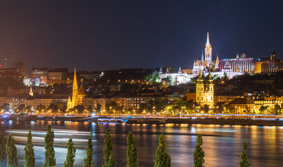 Obraz premium Budapest Skyline at Sunset