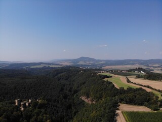 Helfenburk bei Ustek, Tschechien (Flugaufnahme)