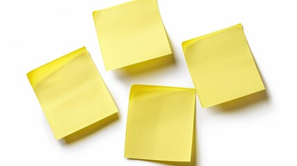 Fototapeta premium yellow sticker stuck on white and yellow background