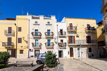 Charming narrow streets in the old town of Bari, Puglia, Italy