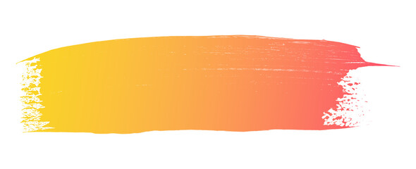 Gradient brush stroke transitions from warm yellow to vibrant pink on a transparent background