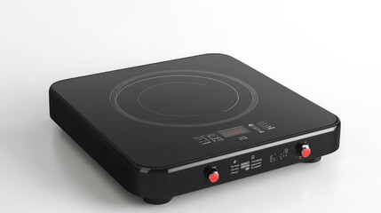 Obraz premium A portable induction cooktop, isolate on white background