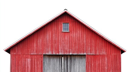 Naklejka premium Barn isolate on white background, red classic design,