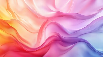 Obraz premium Mesmerizing Fluid Spectrum - Abstract Transparent Wave Pattern Background with Soft Ripples and Color Blend