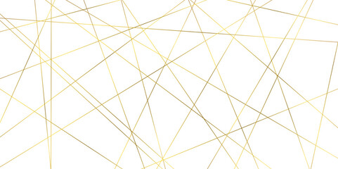 Abstract red and golden color line straight Vector in white background. geometric random chaotic line design with transparent background Vector Illustration.