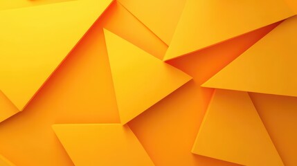 Abstract Orange and Yellow Geometric Background. AI generated illustration
