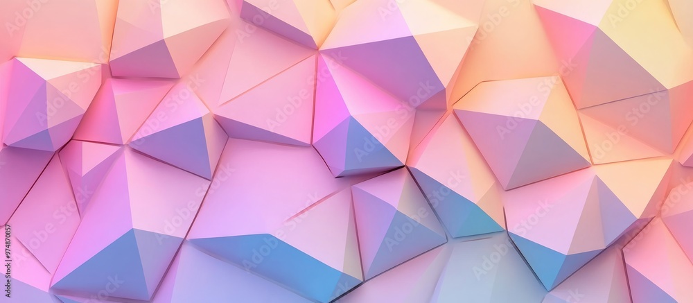 Poster low polygon triangle pattern design background