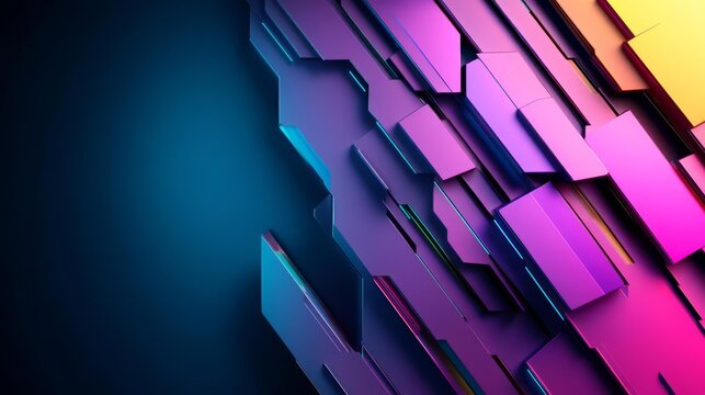 Holographic brand identity presentation, digital elements, sleek modern look