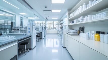 Modern Research Facility with Pharmaceutical Laboratory