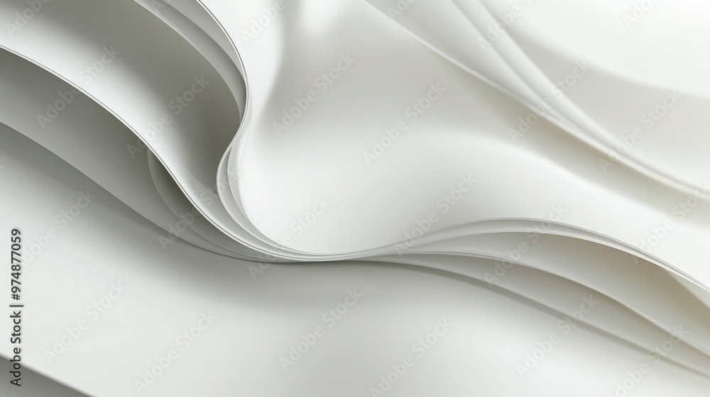 Poster a close-up view of a single sheet of white paper, ideal for use in educational or office settings wh