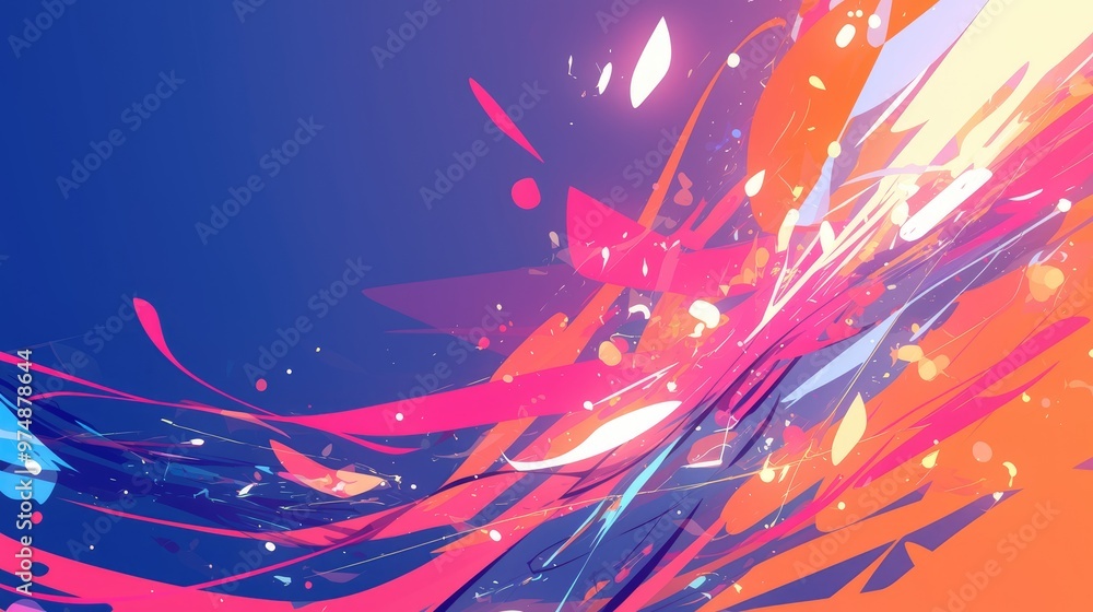 Poster abstract vector background design suitable for text and messaging featuring a blend of colors and sh