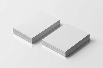 Naklejka premium Business Card Mockup on Isolated Background created with Generative AI
