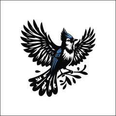 blue jay on a branch